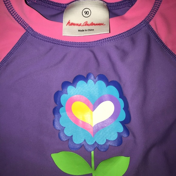 Hanna Anderson long sleeve rash guard sz 90 3t - Picture 2 of 3